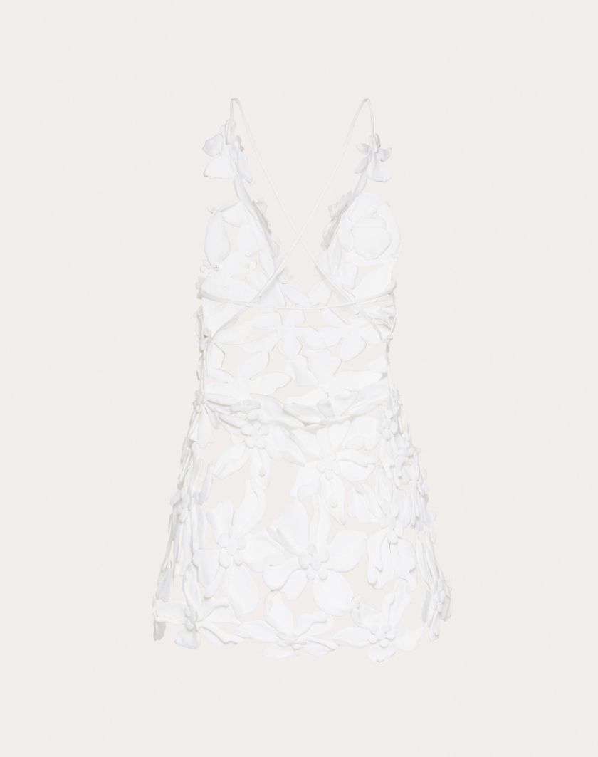 Valentino Handbags Top In Piquet Ricamato Per Donna In Bianco | Valentino IT