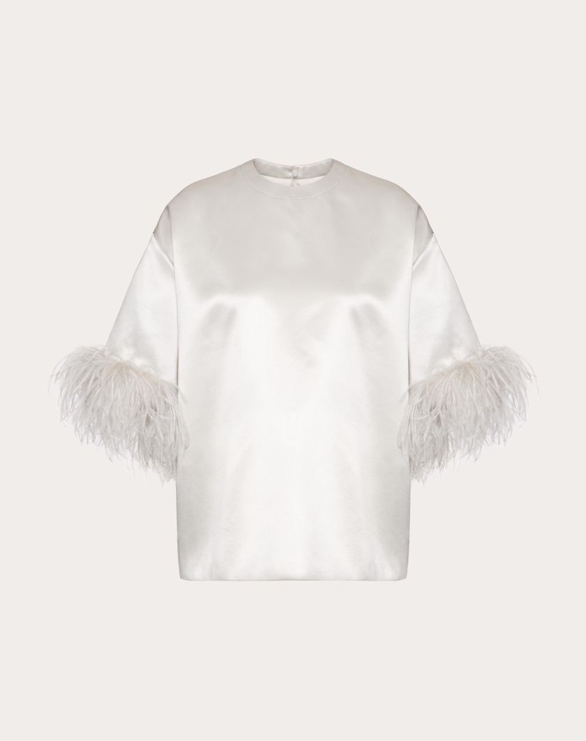 Valentino Handbags Top In Satin De Soie per Donna in Smoky | Valentino IT