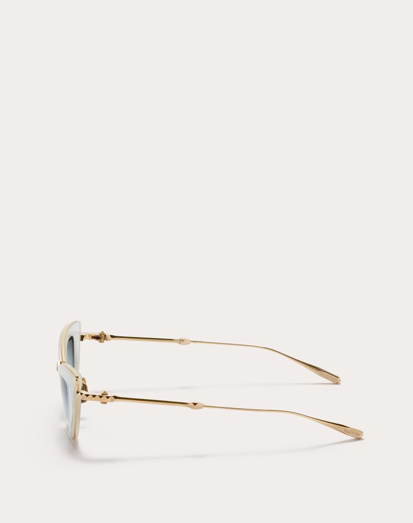 Valentino Handbags Viii Occhiale Cat-eye In Acetato Per Donna In Bianco | Valentino IT