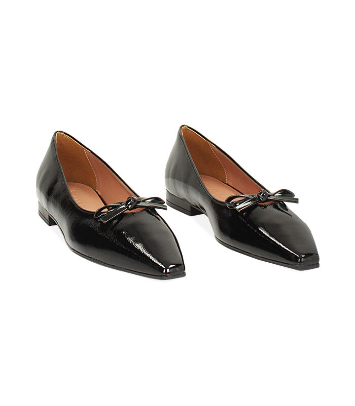 Valerio 1966 Ballerina nera in naplak a punta | Valerio 1966