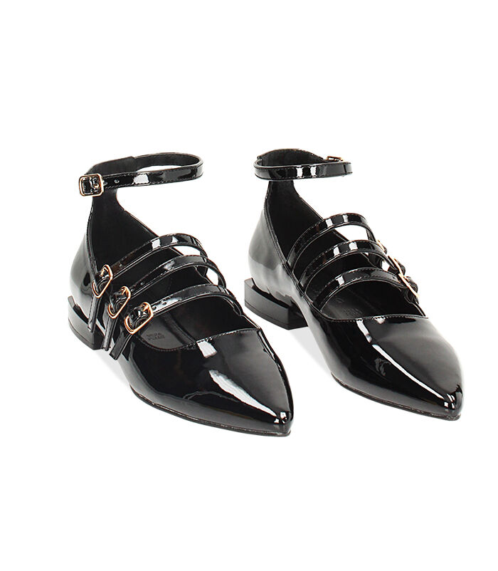 Valerio 1966 Ballerine nere con fibbie | Valerio 1966