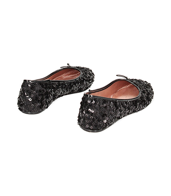 Valerio 1966 Ballerine Nere Con Paillettes | Valerio 1966