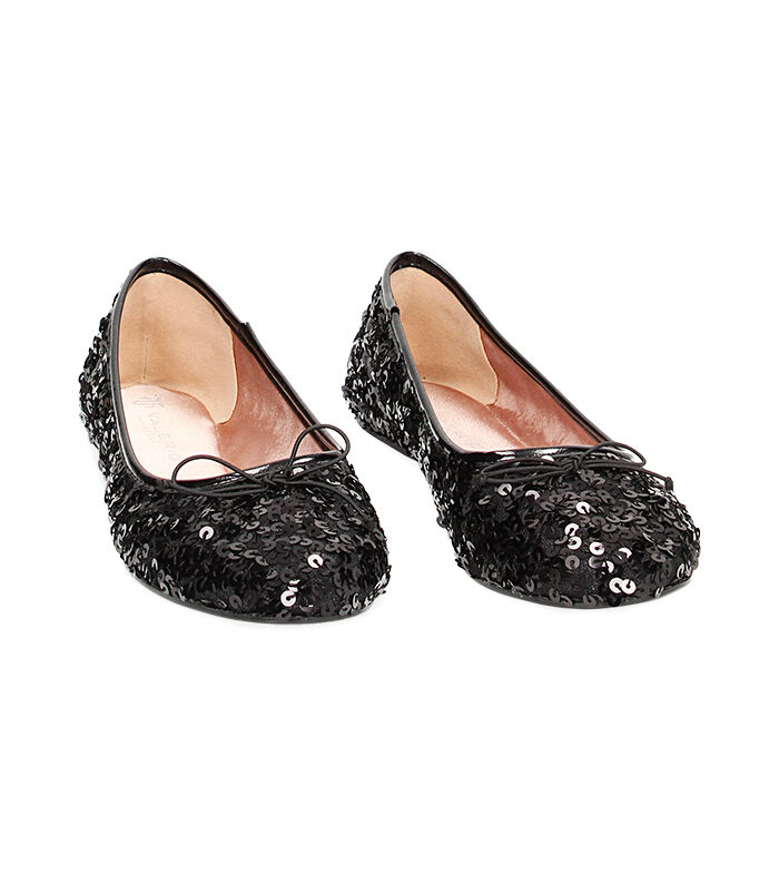 Valerio 1966 Ballerine nere con paillettes | Valerio 1966