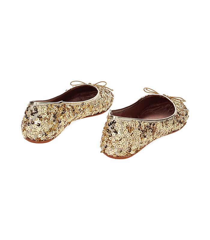Valerio 1966 Ballerine Oro Con Paillettes | Valerio 1966