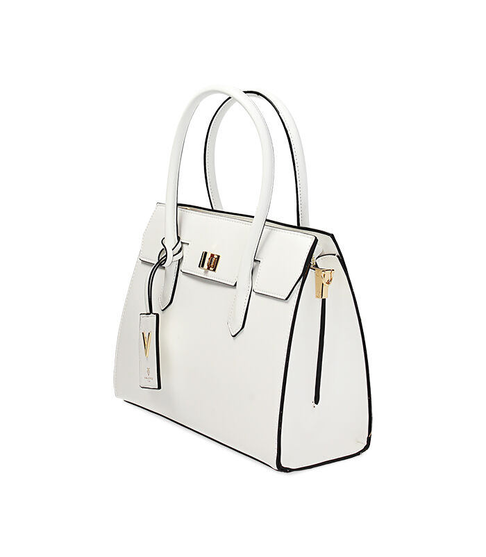 Valerio 1966 Borsa donna a mano bianca rigida | Valerio 1966