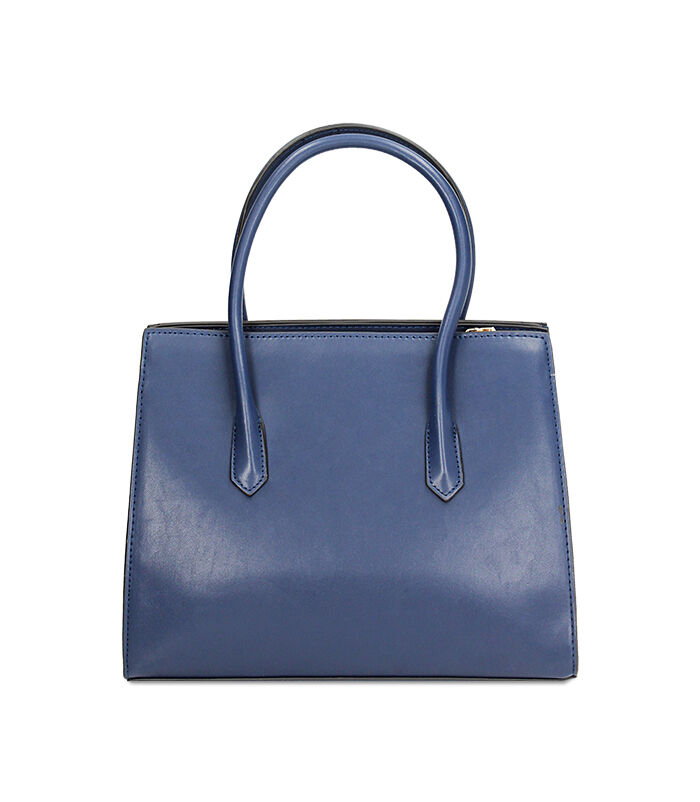 Valerio 1966 Borsa Donna A Mano Blu Rigida | Valerio 1966