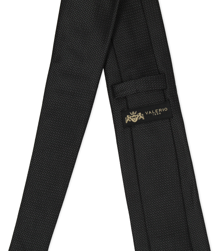 Valerio 1966 Cravatta Nera In Seta Uomo | Valerio 1966