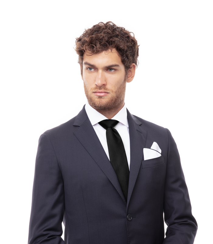 Valerio 1966 Cravatta nera in seta uomo | Valerio 1966