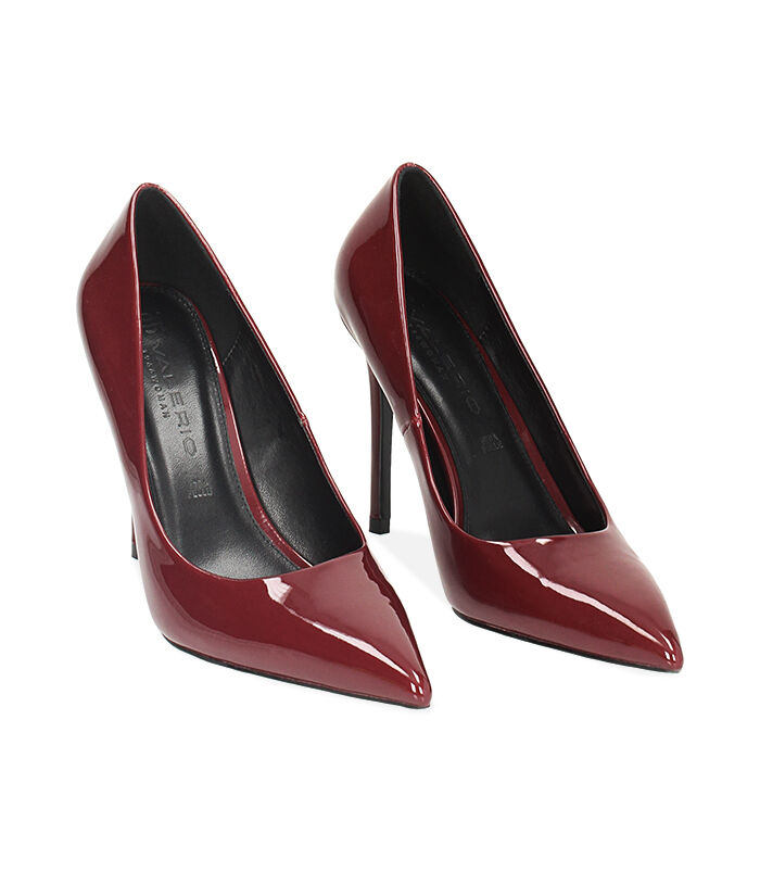 Valerio 1966 Décolleté cherry in vernice tacco 10 5 cm | Valerio 1966