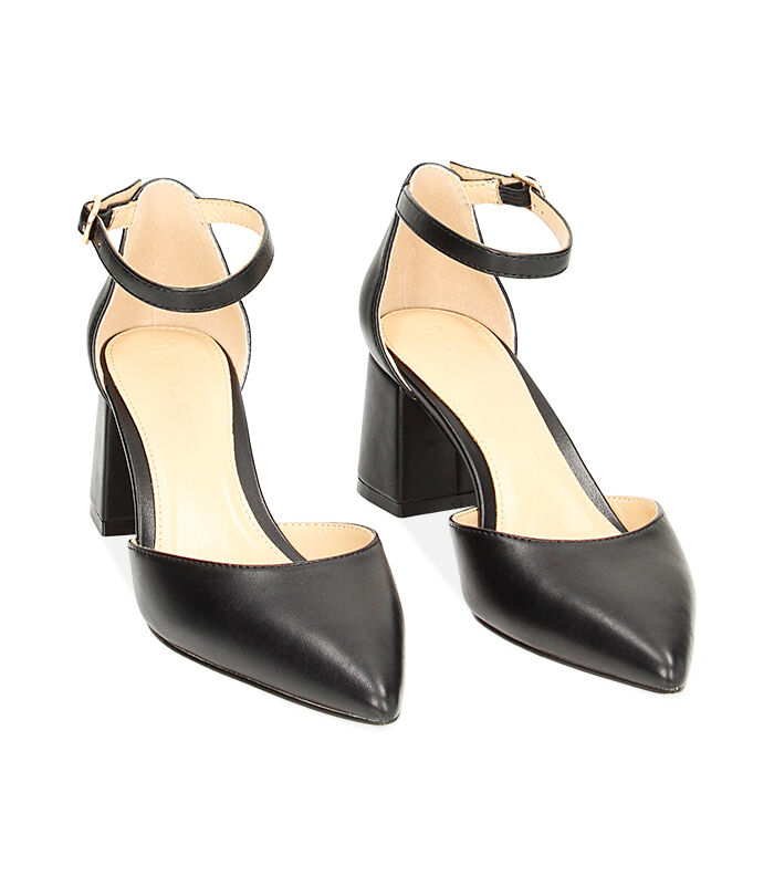 Valerio 1966 Décolleté donna cinturino nere tacco 6 cm | Valerio 1966