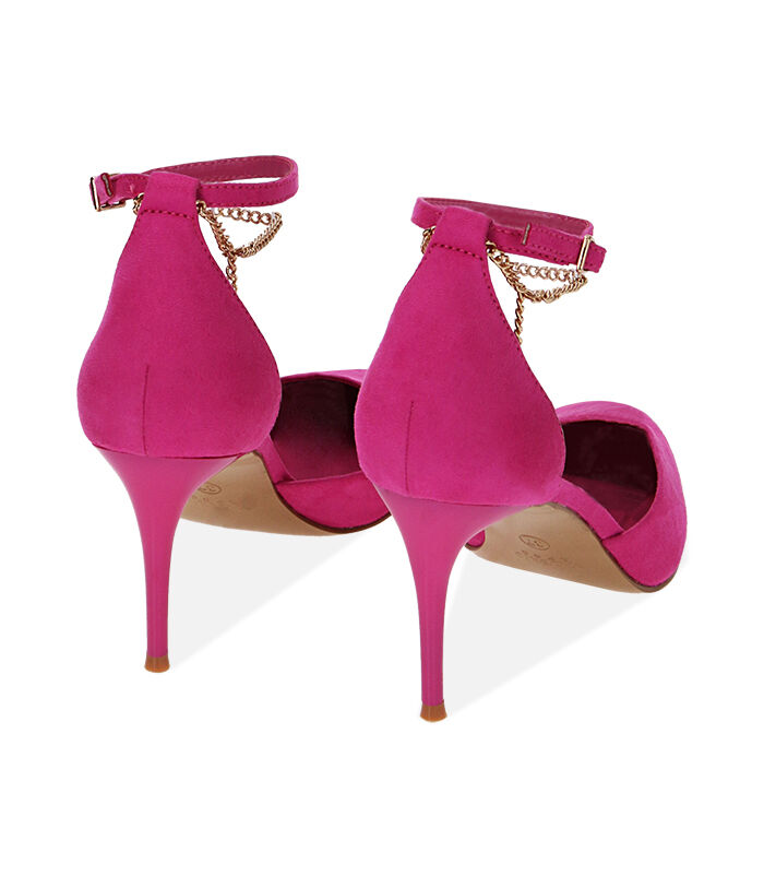 Valerio 1966 Décolleté Donna Fucsia In Microfibra Tacco 8 Cm | Valerio 1966