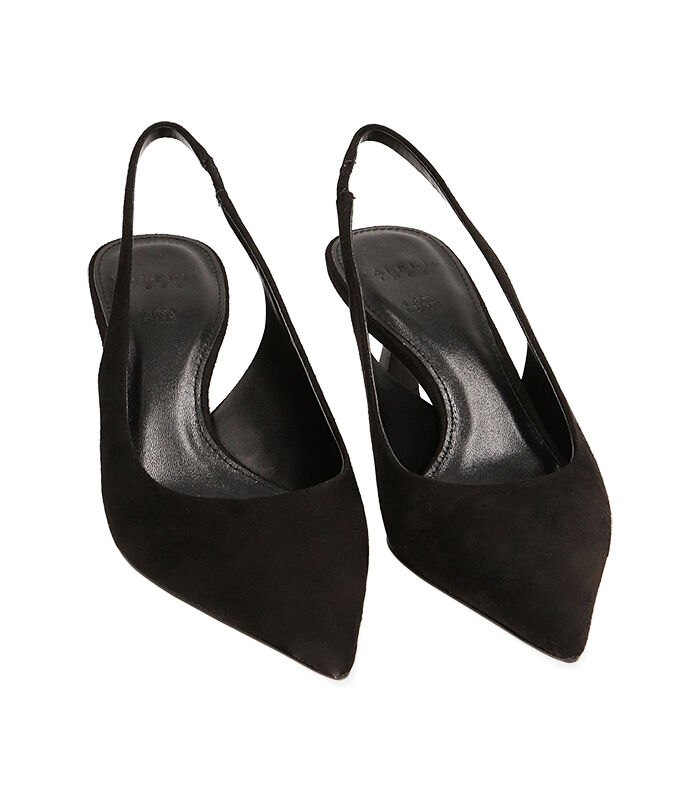 Valerio 1966 Décolleté donna nere in microfibra tacco 6 cm | Valerio 1966