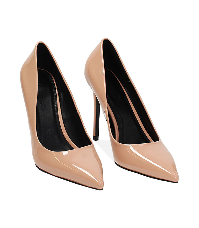 Valerio 1966 Décolleté nude in vernice tacco 10 5 cm | Valerio 1966