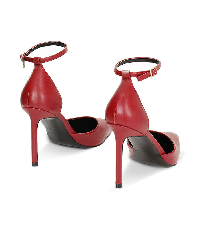 Valerio 1966 Décolleté Open Shank Cherry Tacco 9 5 Cm | Valerio 1966