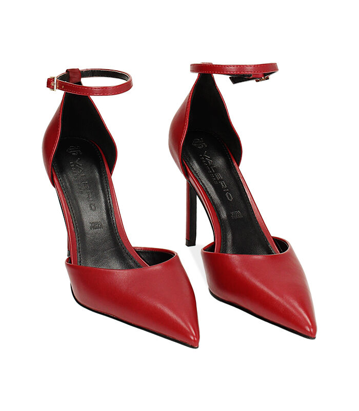 Valerio 1966 Décolleté open shank cherry tacco 9 5 cm | Valerio 1966