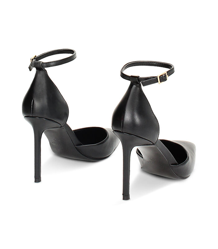 Valerio 1966 Décolleté Open Shank Nere Tacco 9 5 Cm | Valerio 1966