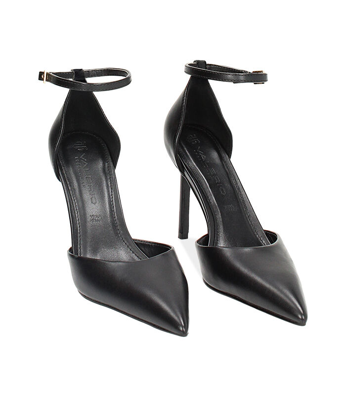 Valerio 1966 Décolleté open shank nere tacco 9 5 cm | Valerio 1966