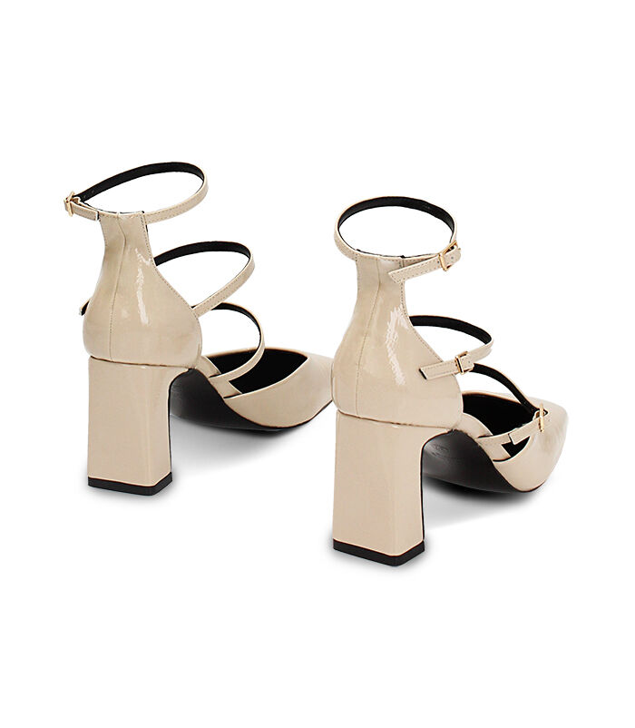 Valerio 1966 Décolleté Open Shank Panna In Naplak Tacco 7 Cm | Valerio 1966