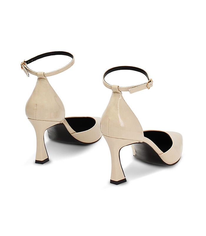 Valerio 1966 Décolleté Open Shank Panna In Naplak Tacco 8 Cm | Valerio 1966