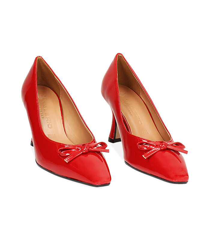 Valerio 1966 Décolleté rosse in naplak con fiocco | Valerio 1966