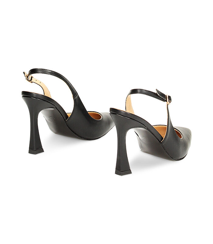 Valerio 1966 Décolleté Slingback Nere Tacco 9 5 Cm | Valerio 1966