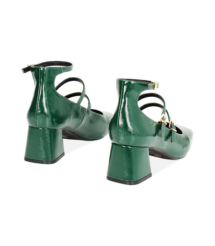 Valerio 1966 Décolleté Verdi In Naplak Tacco Largo 6 Cm | Valerio 1966