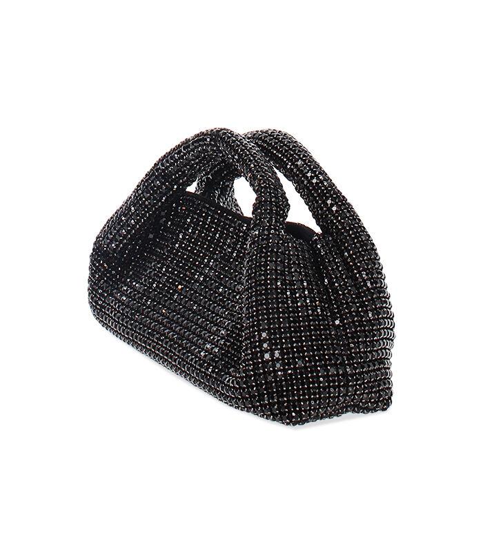 Valerio 1966 Minibag gioiello nera con strass neri | Valerio 1966