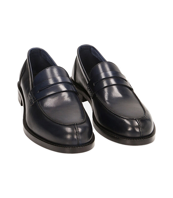 Valerio 1966 Mocassini uomo blu navy in pelle | Valerio 1966