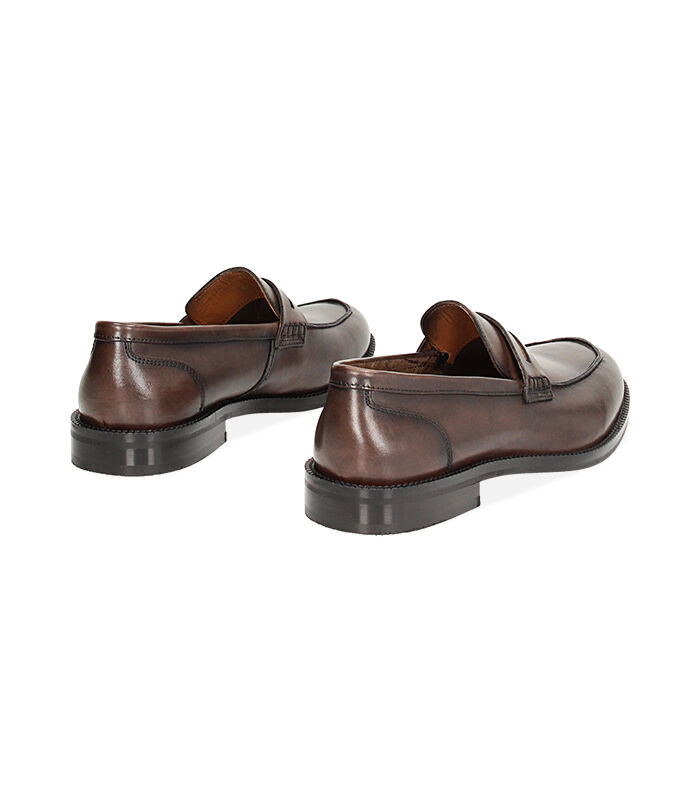 Valerio 1966 Mocassini Uomo Classic Moro In Pelle | Valerio 1966