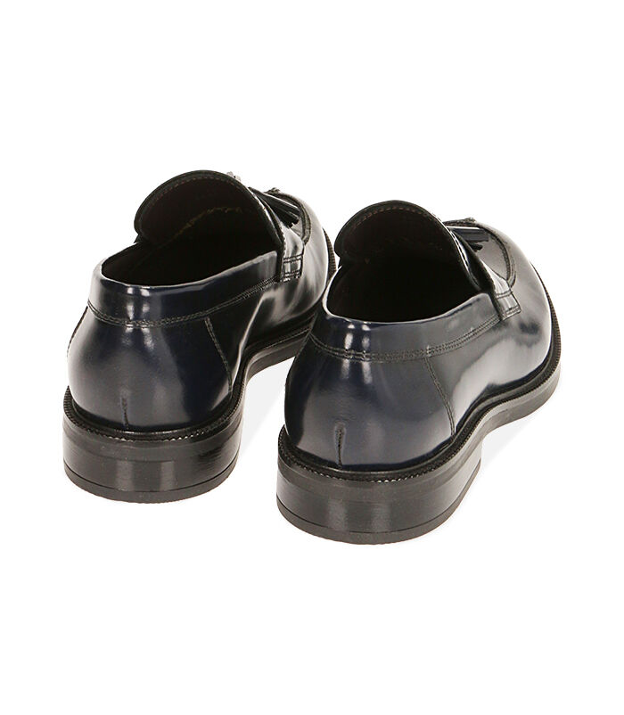 Valerio 1966 Mocassini Uomo Flat Blu In Pelle Abrasivata | Valerio 1966