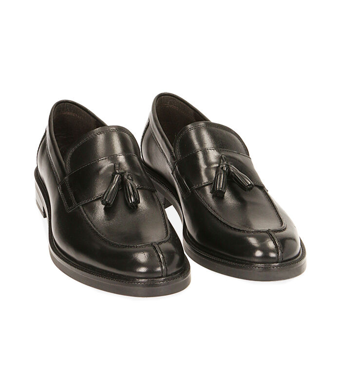 Valerio 1966 Mocassini uomo flat neri in pelle | Valerio 1966