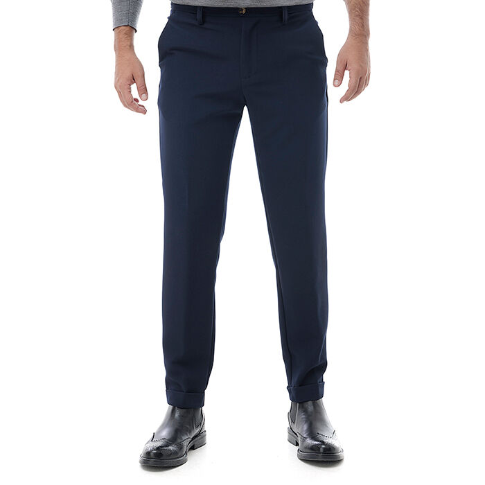 Valerio 1966 Pantalone blu con piega inglese | Valerio 1966