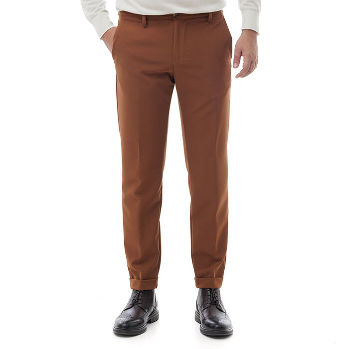 Valerio 1966 Pantalone marrone con piega inglese | Valerio 1966