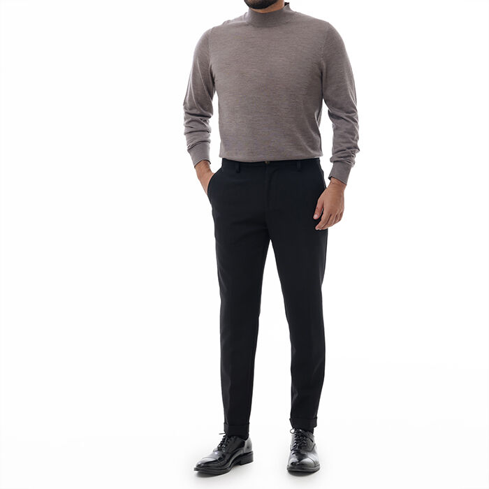 Valerio 1966 Pantalone Nero Con Piega Inglese | Valerio 1966