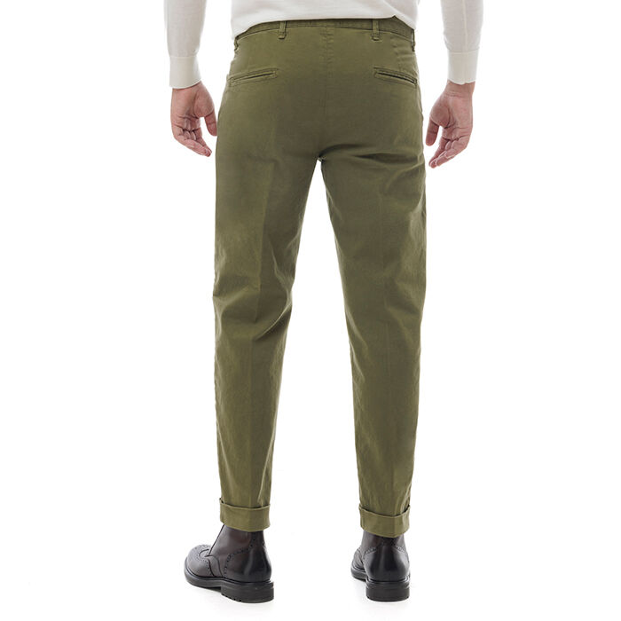 Valerio 1966 Pantalone Verde Di Cotone | Valerio 1966
