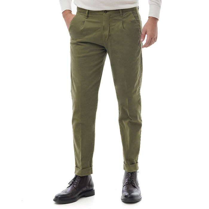 Valerio 1966 Pantalone verde di cotone | Valerio 1966