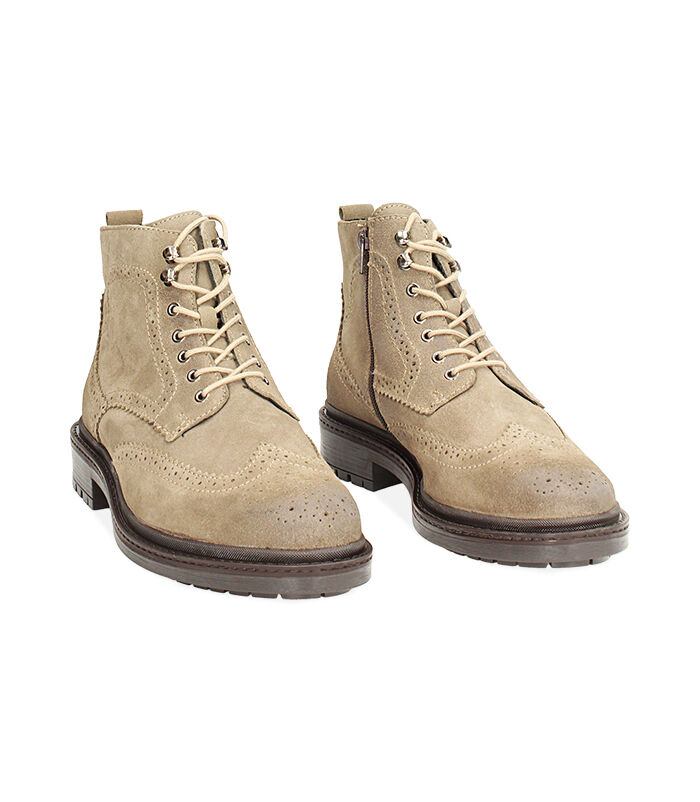 Valerio 1966 Polacchino di camoscio beige | Valerio 1966