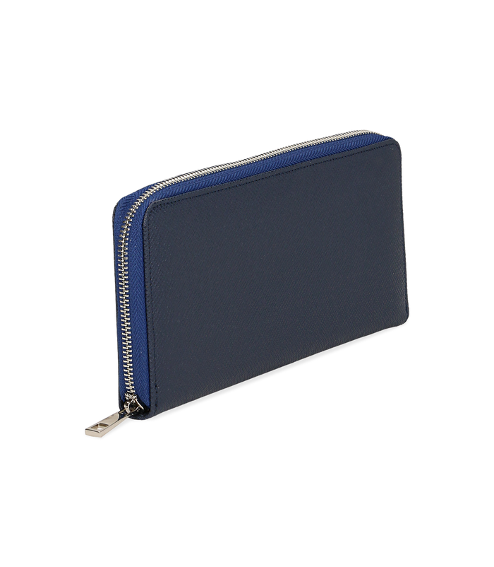 Valerio 1966 Portafoglio blu in pelle donna | Valerio 1966