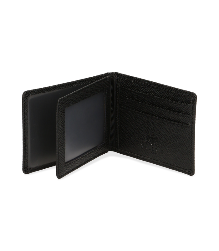 Valerio 1966 Portafoglio Nero Da Uomo In Pelle | Valerio 1966