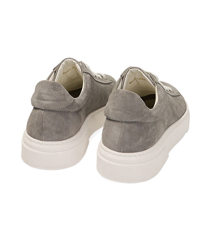 Valerio 1966 Sneakers In Camoscio Grigie | Valerio 1966