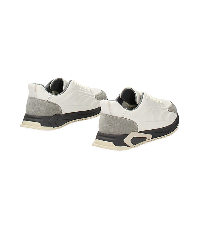 Valerio 1966 Sneakers Uomo Bianco/grigio In Pelle | Valerio 1966