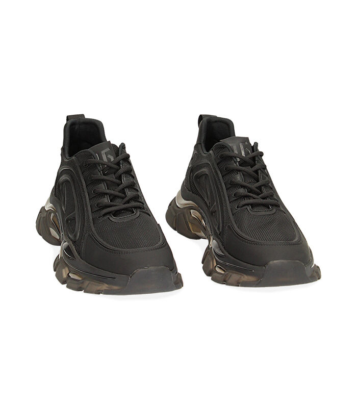 Valerio 1966 Sneakers uomo Y2k nere in tessuto | Valerio 1966