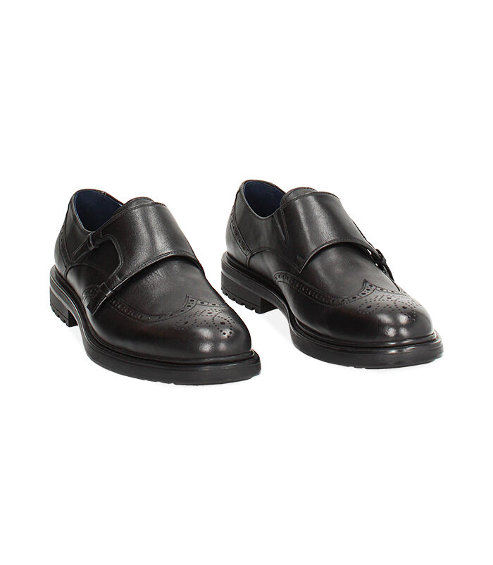 Valerio 1966 Stringate monk-strap nere in pelle | Valerio 1966