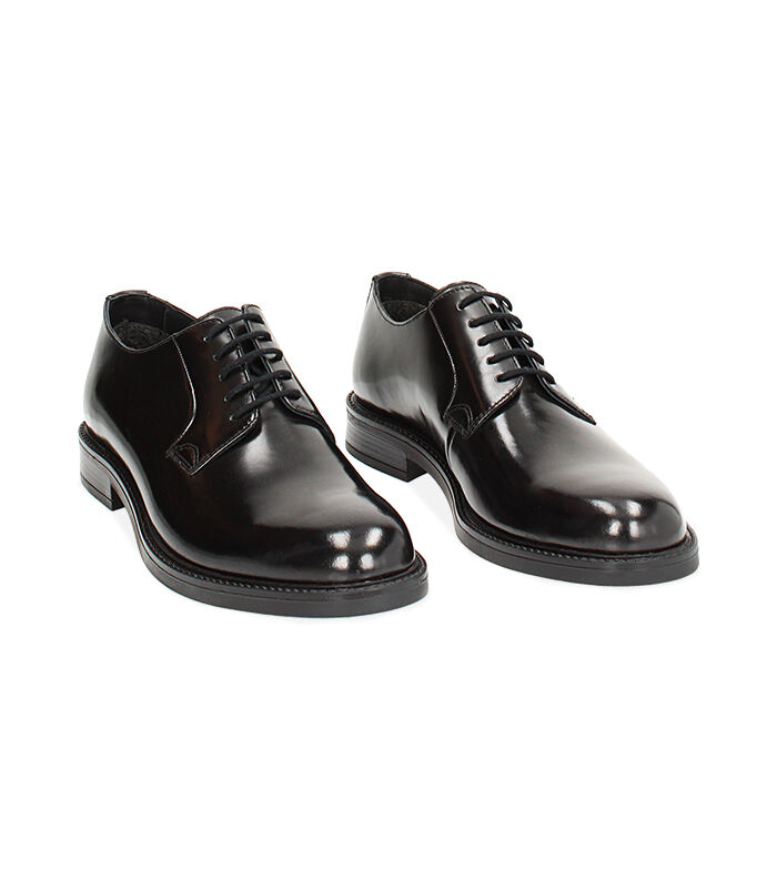 Valerio 1966 Stringate nere in pelle abrasivata | Valerio 1966