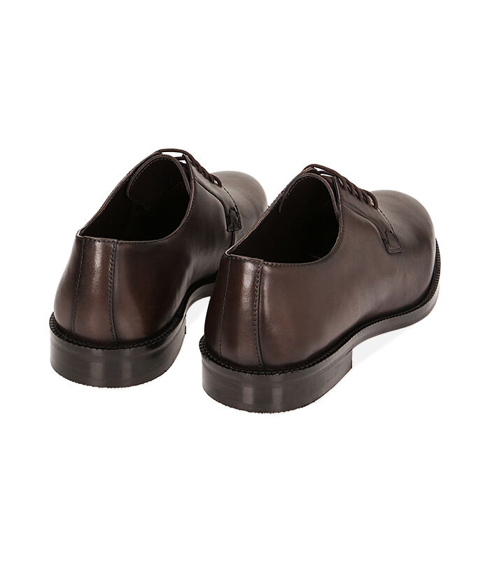 Valerio 1966 Stringate Uomo Testa Di Moro In Pelle | Valerio 1966