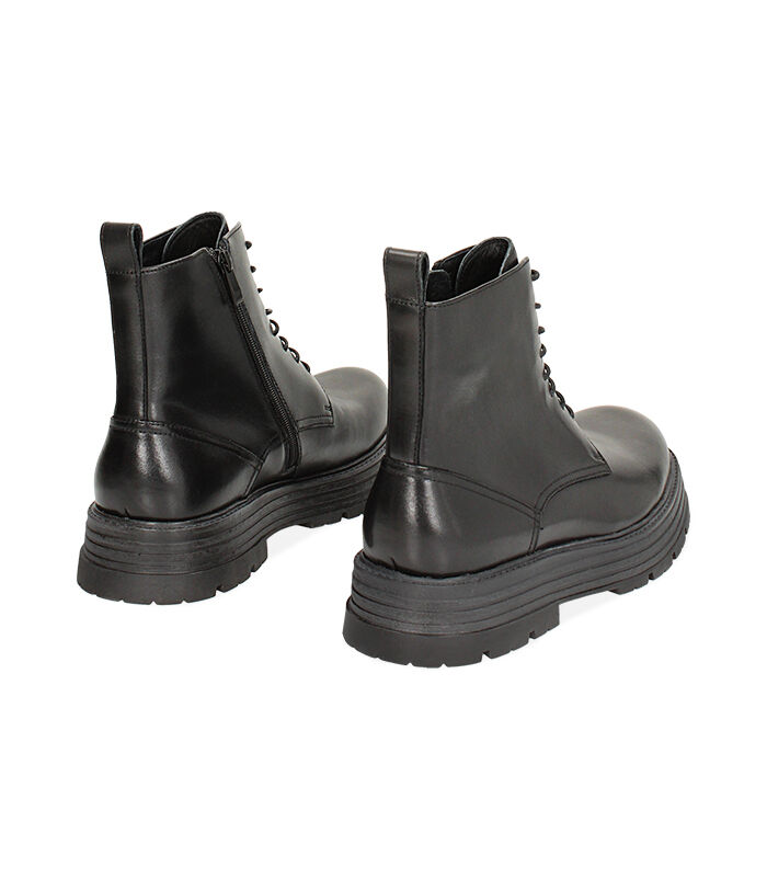 Valerio 1966 Anfibi Neri In Pelle | Valerio 1966