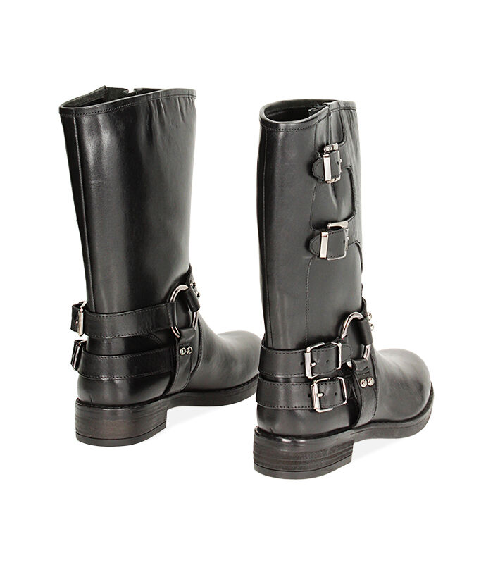 Valerio 1966 Biker Neri In Pelle | Valerio 1966