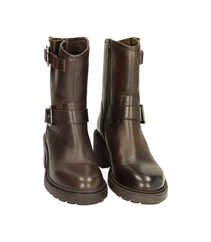 Valerio 1966 CALZATURA BIKER PELLE MORO