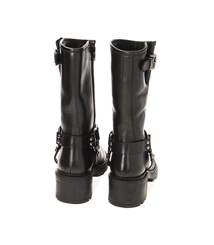 Valerio 1966 CALZATURA BIKER PELLE NERO