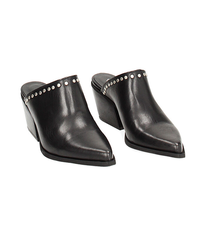 Valerio 1966 CALZATURA SABOT PELLE NERO